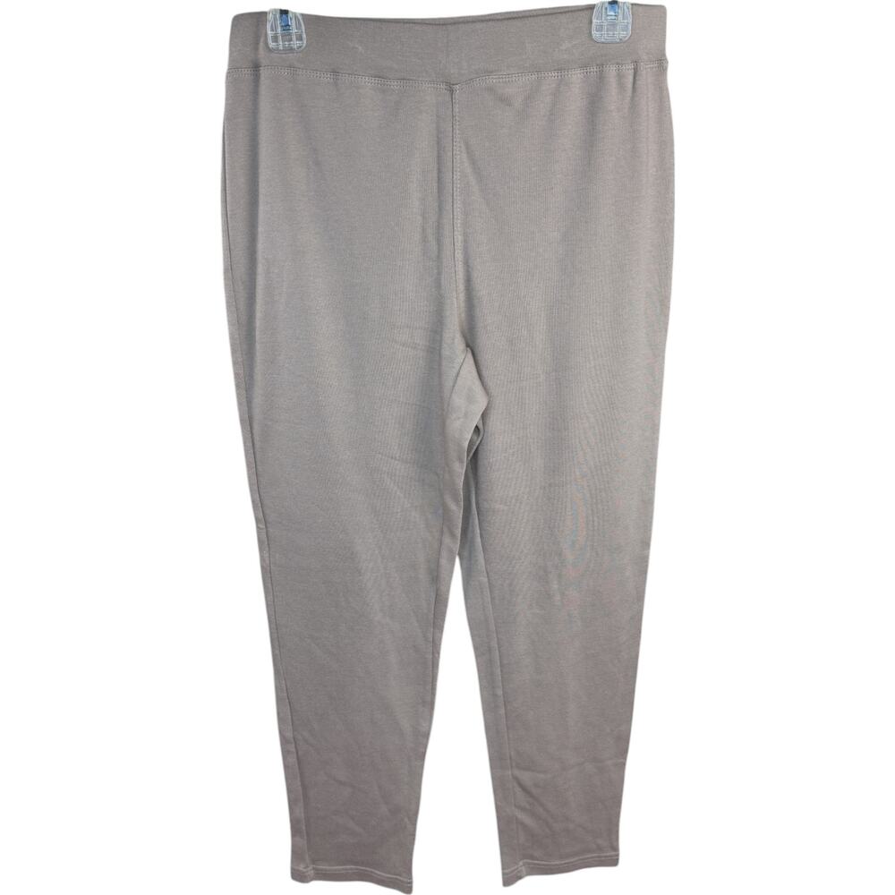 Hasting & Smith Slim Leg Pants PM Petite Taupe Gray Cotton Blend New with‎ Tags